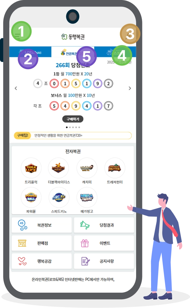 모바일 다양한 서비스제공